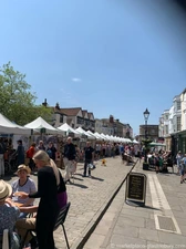 Wells market (Saturday) - Market Place - Glastonbury